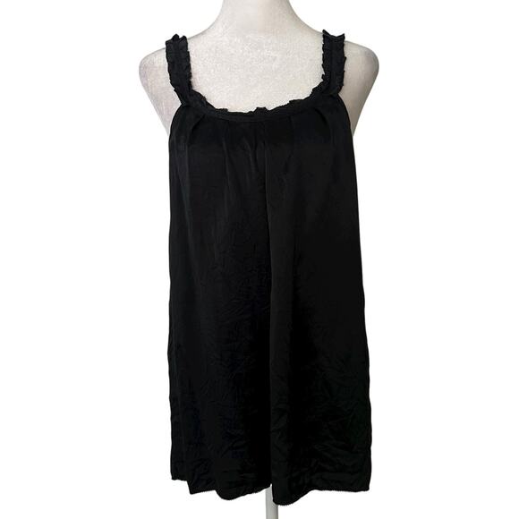 7 For All Mankind black silk tank top size M - Picture 1 of 14